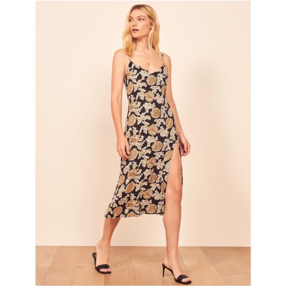 Reformation Crimini midi dress in Paisley Print
